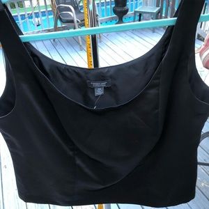 Dress Barn  size 16W black Satin lined  camisole / tank great under jacket